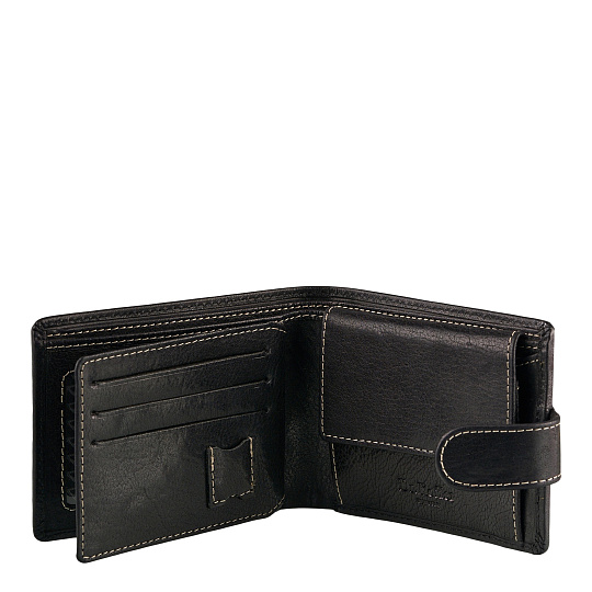 Портмоне Dr.Koffer из натуральной кожи черное