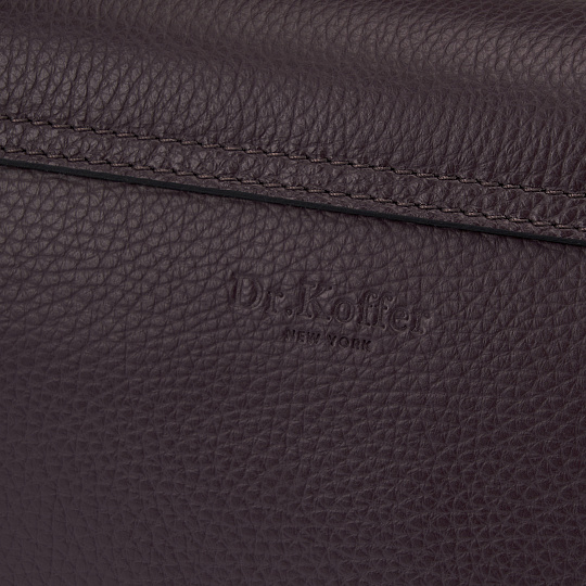Женская сумка Dr. Koffer из натуральной кожи фиолетовая