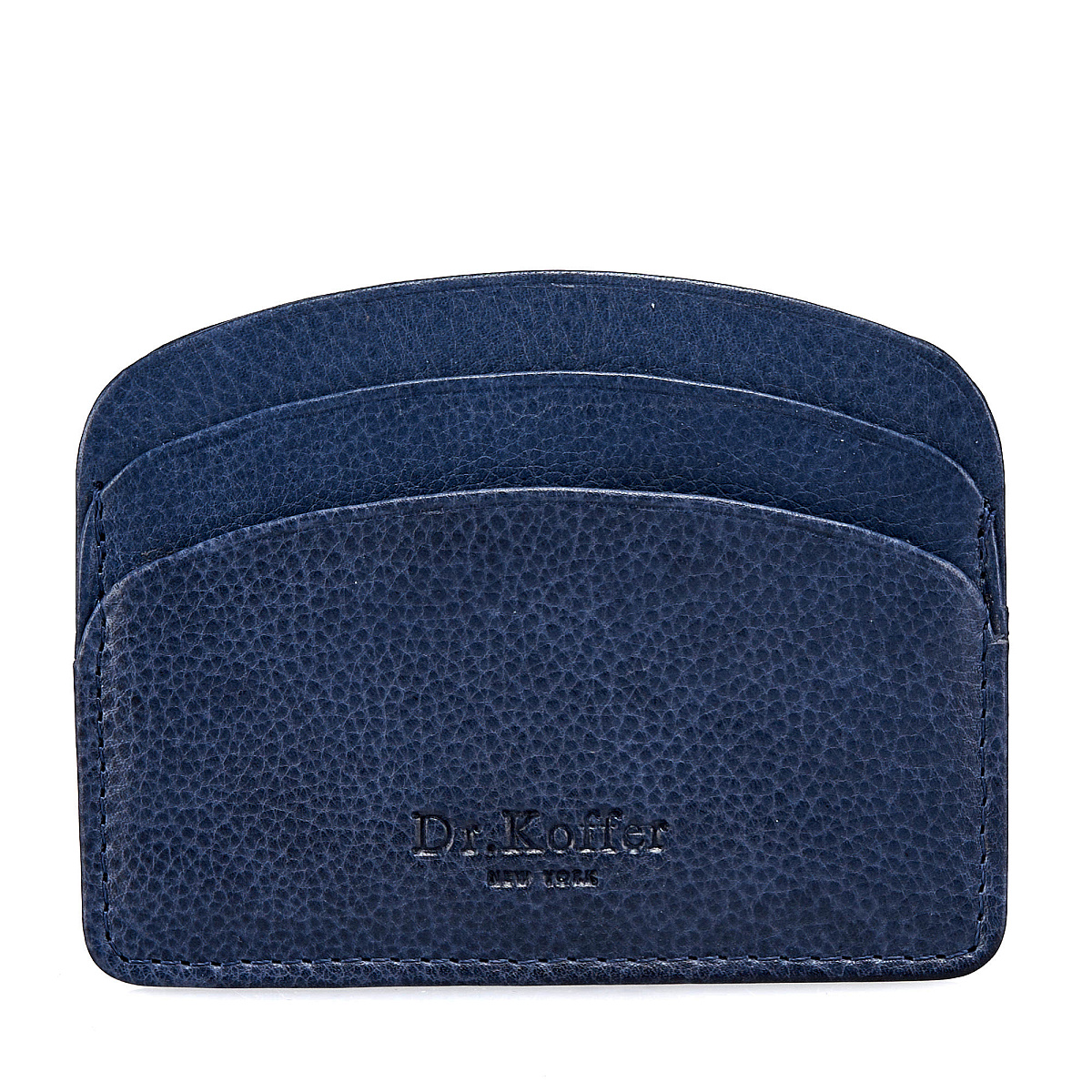 Кредитница Dr.Koffer из натуральной кожи синяя