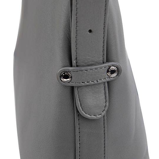 Женская сумка Dr.Koffer из натуральной кожи серая