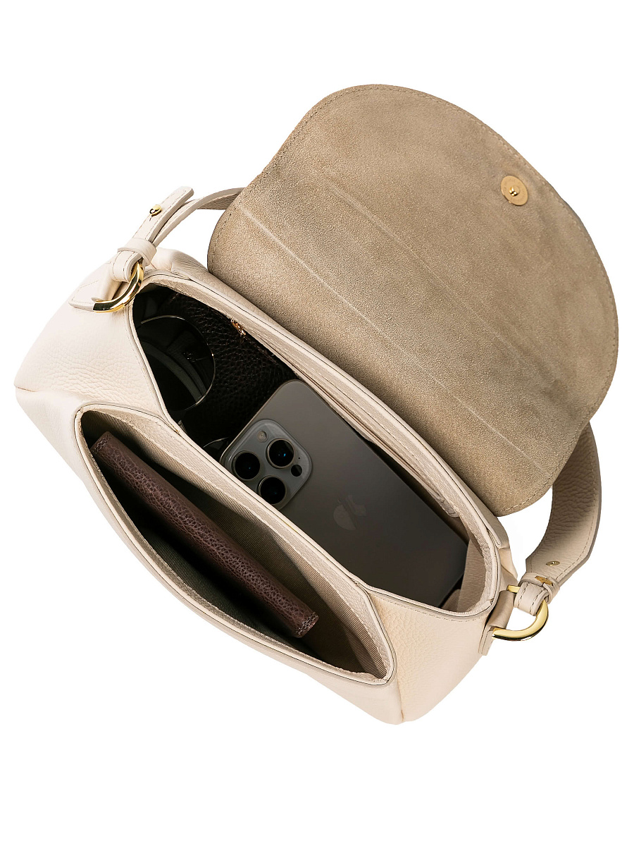 Женская сумка Dr. Koffer из натуральной кожи белая