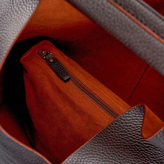 Женская сумка Dr.Koffer из натуральной кожи коричневая