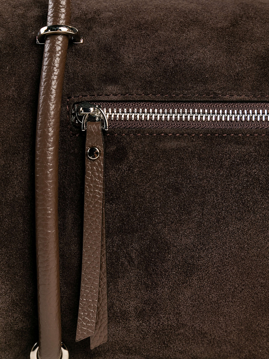 Женская сумка Dr. Koffer из натуральной кожи коричневая