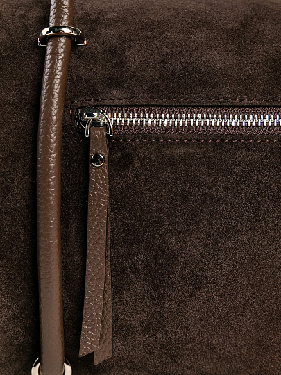 Женская сумка Dr. Koffer из натуральной кожи коричневая