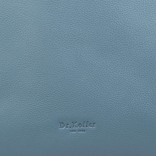Женская сумка Dr.Koffer из натуральной кожи голубая