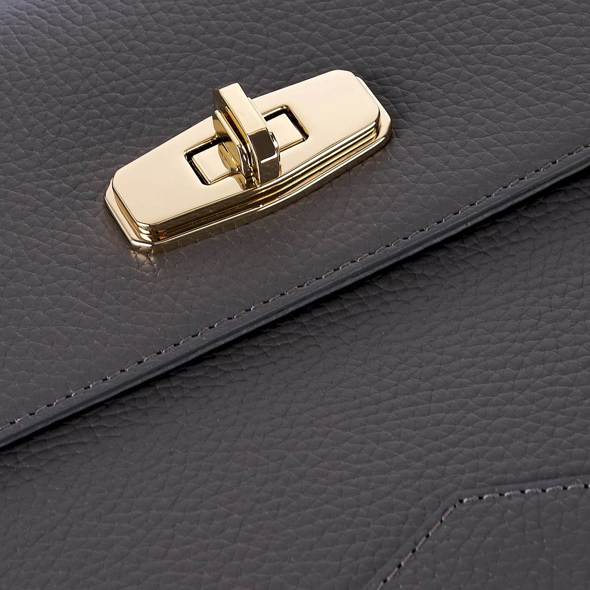 Женская сумка  Dr. Koffer из натуральной кожи серая