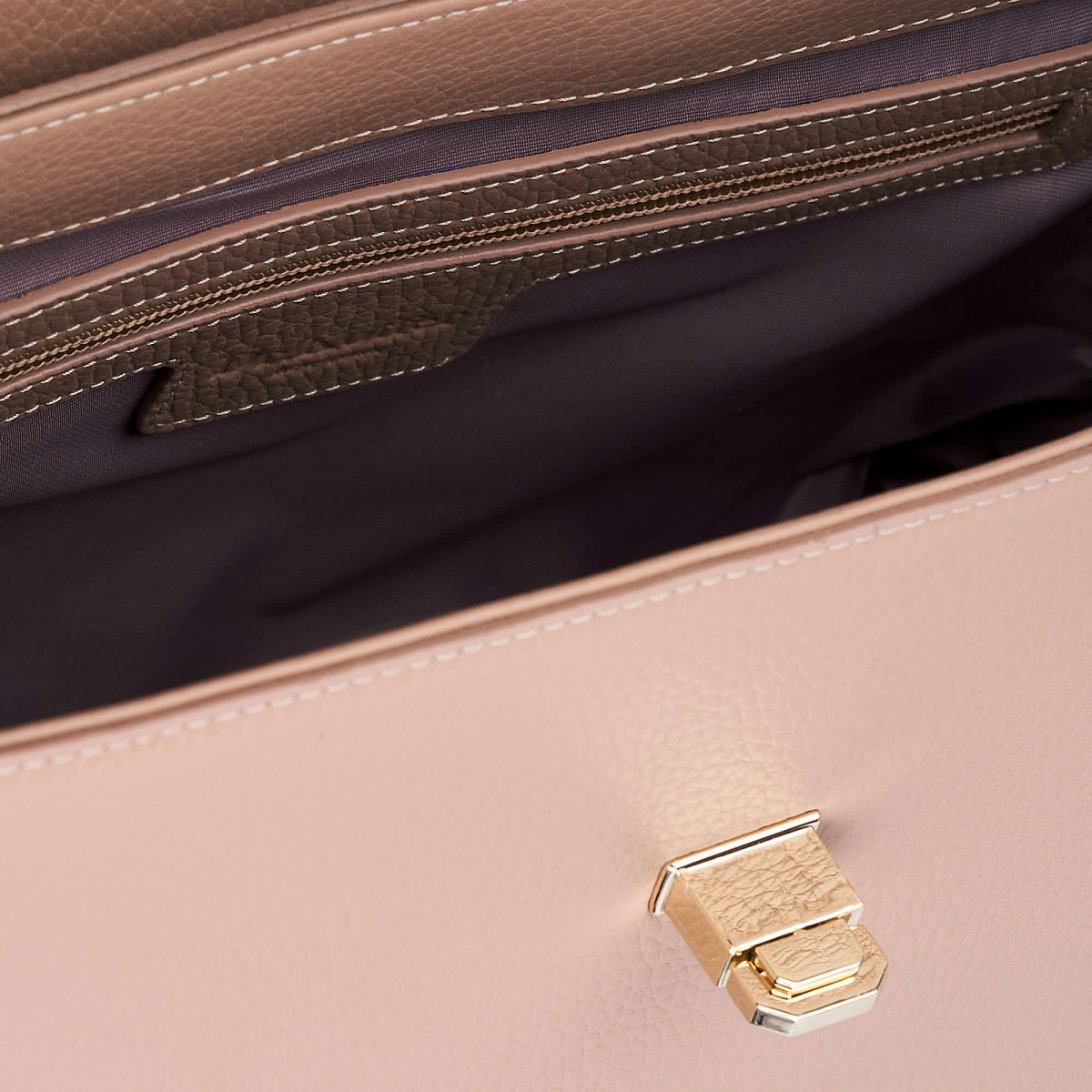 Женская сумка  Dr. Koffer из натуральной кожи розовая