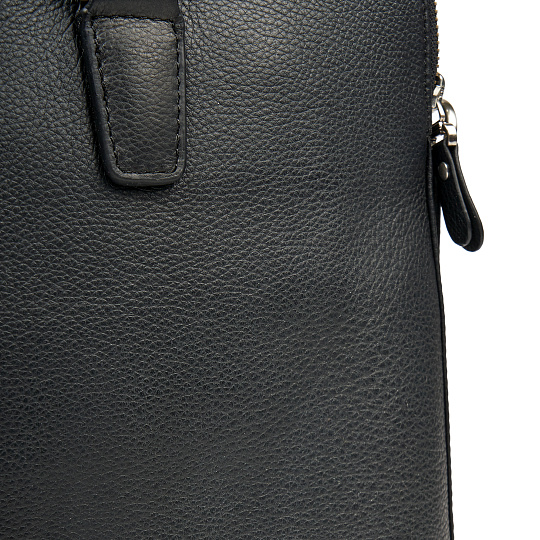 Портфель Dr.Koffer из натуральной кожи черный