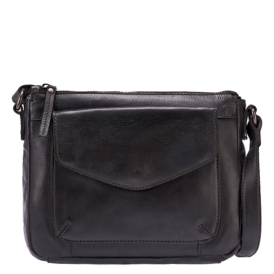 Сумка через плечо Dr.Koffer из натуральной кожи серая