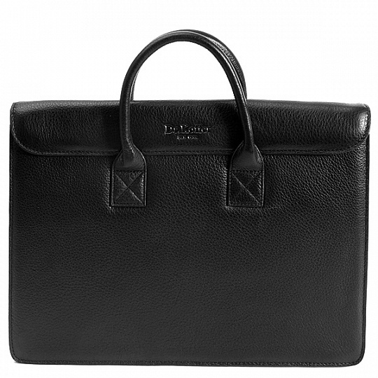 Женская черного цвета деловая сумка Dr.Koffer B402138-01-04