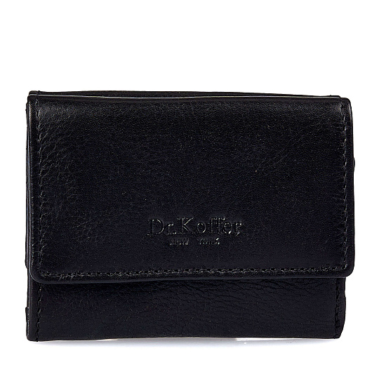 Портмоне Dr.Koffer из натуральной кожи черное