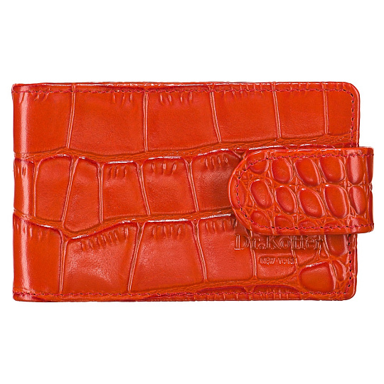 Визитница Dr.Koffer из натуральной кожи красная