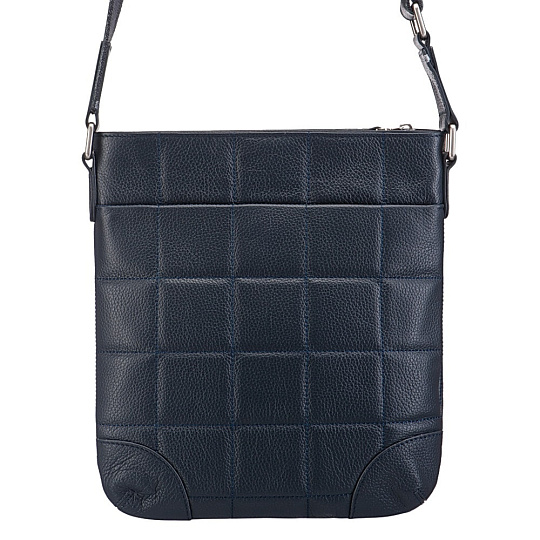 Сумка через плечо Dr.Koffer из натуральной кожи синяя