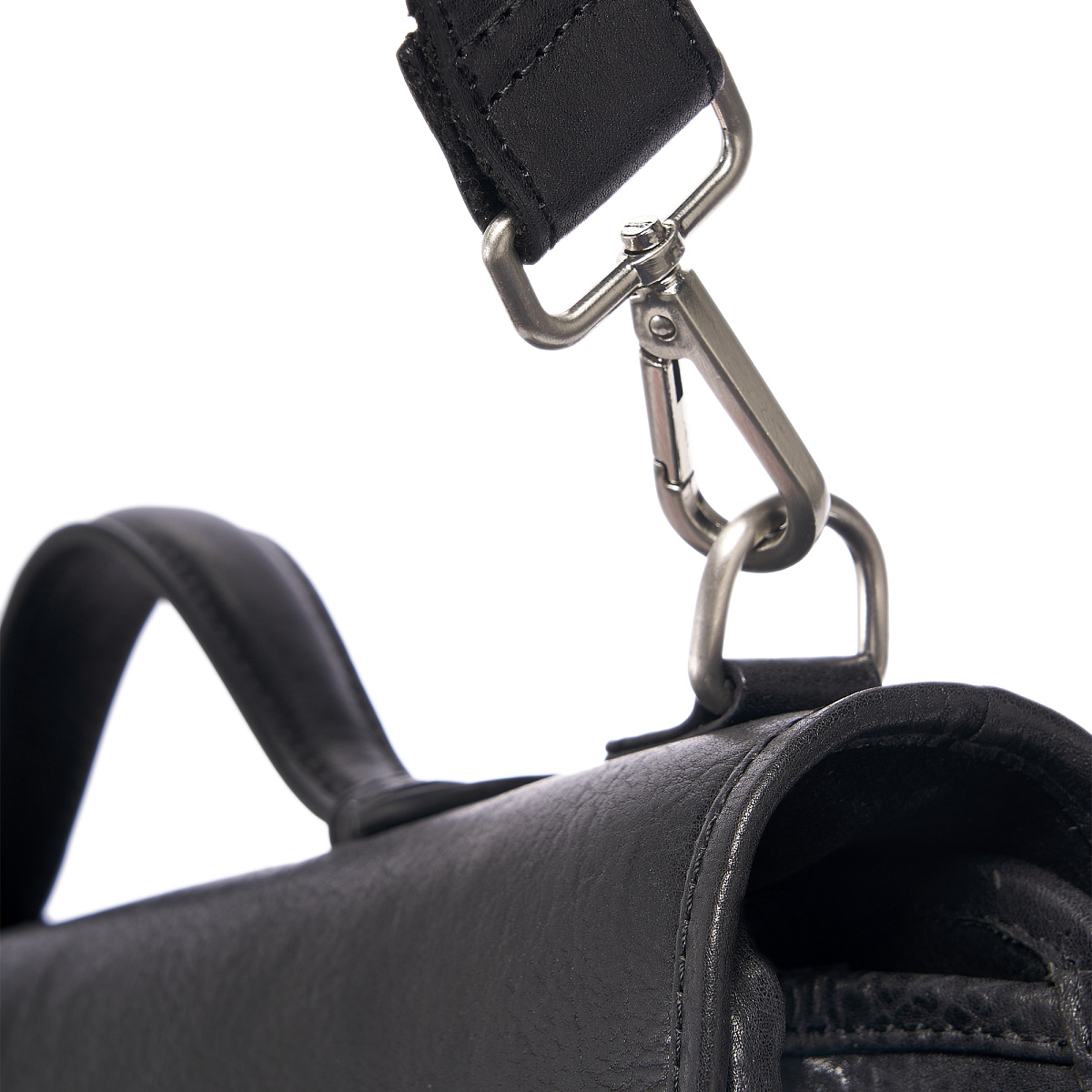 Портфель Dr.Koffer из натуральной кожи черный