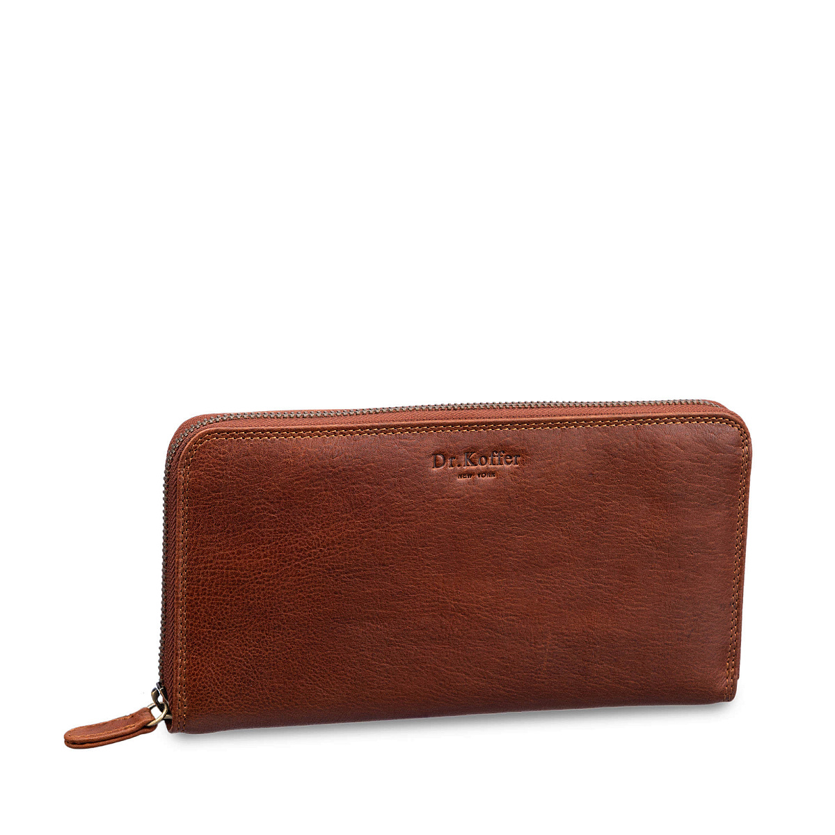 Портмоне Dr.Koffer из натуральной кожи коричневое