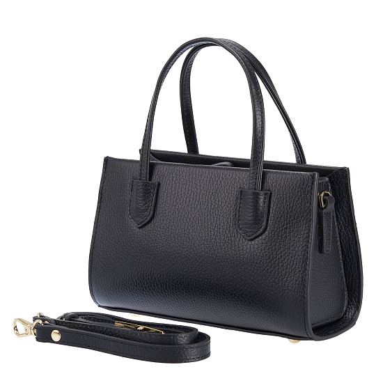 Женская сумка Dr. Koffer из натуральной кожи черная