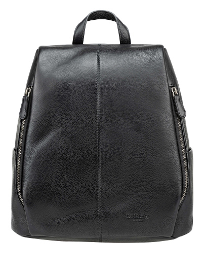 Сумка-рюкзак Dr. Koffer из натуральной кожи черная