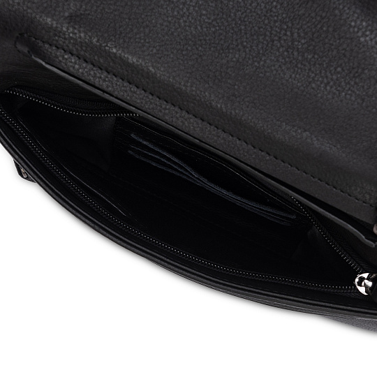 Сумка через плечо Dr.Koffer из натуральной кожи черная