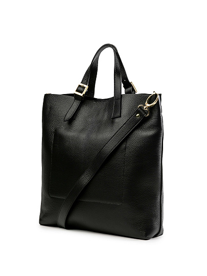 Женская сумка Dr.Koffer из натуральной кожи черная