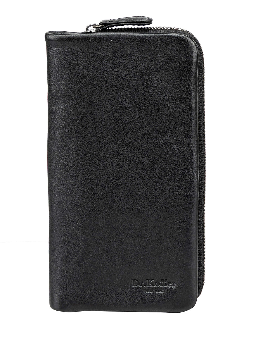 Кошелек Dr.Koffer из натуральной кожи черный