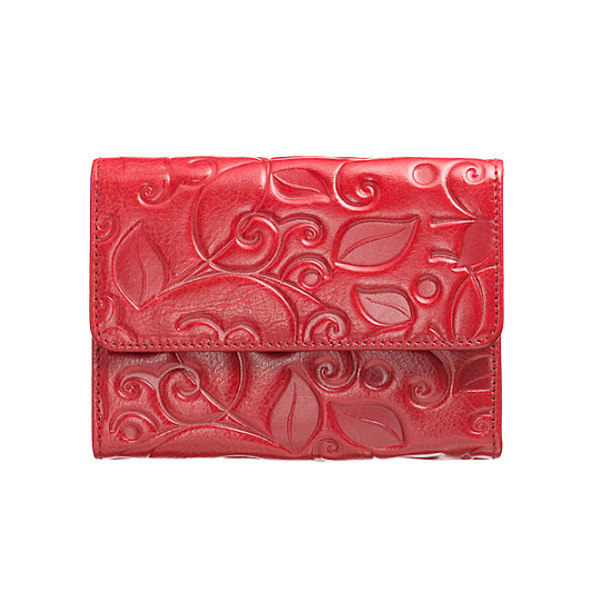 Портмоне Dr.Koffer из натуральной кожи красное