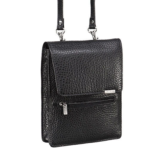 Черный кошелек для документов с карманом на молнии Dr.Koffer X268061-02-04