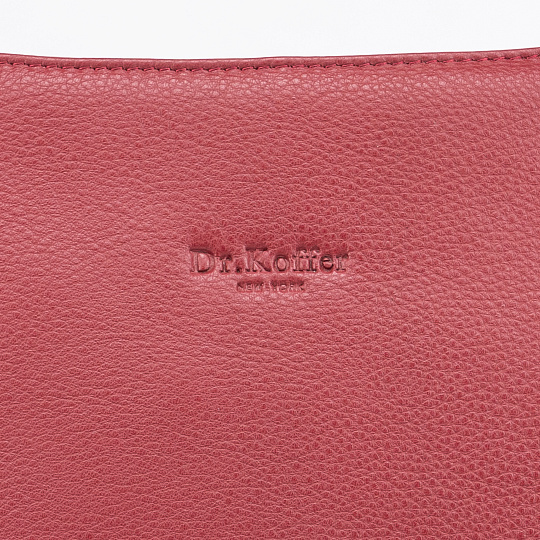 Женская сумка Dr.Koffer из натуральной кожи бордовая