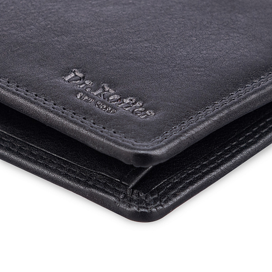 Портмоне Dr.Koffer из натуральной кожи черное