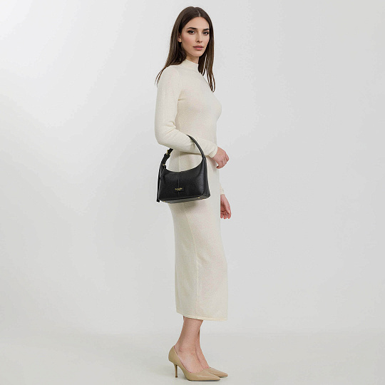 Женская сумка  Dr. Koffer из натуральной кожи черная