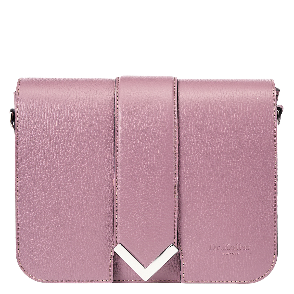 Женская сумка Dr. Koffer из натуральной кожи розовая
