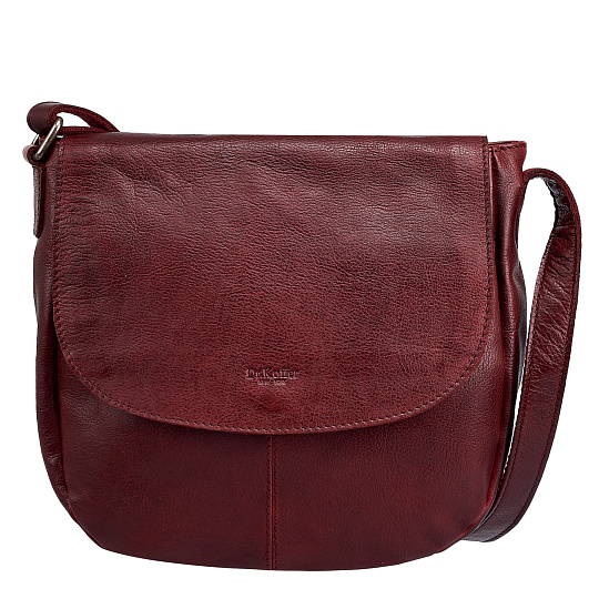 Женская сумка Dr. Koffer из натуральной кожи бордовая