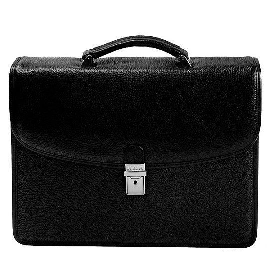 Стильный портфель с отменной эргономикой (черного цвета) Dr.Koffer P275410-02-04