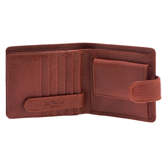 Портмоне Dr.Koffer из натуральной кожи светло-коричневое