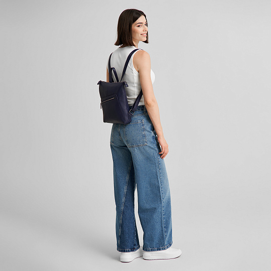 Рюкзак Dr.Koffer из натуральной кожи серый