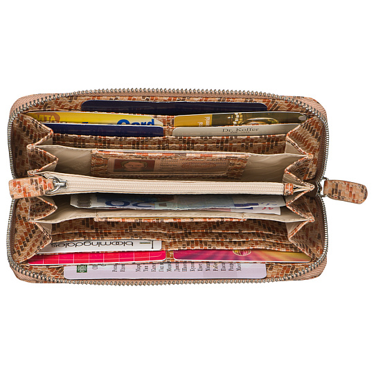 Портмоне Dr.Koffer из натуральной кожи коричневое