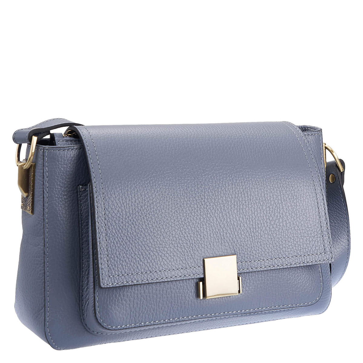 Женская сумка Dr. Koffer из натуральной кожи серая