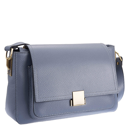 Женская сумка Dr. Koffer из натуральной кожи серая