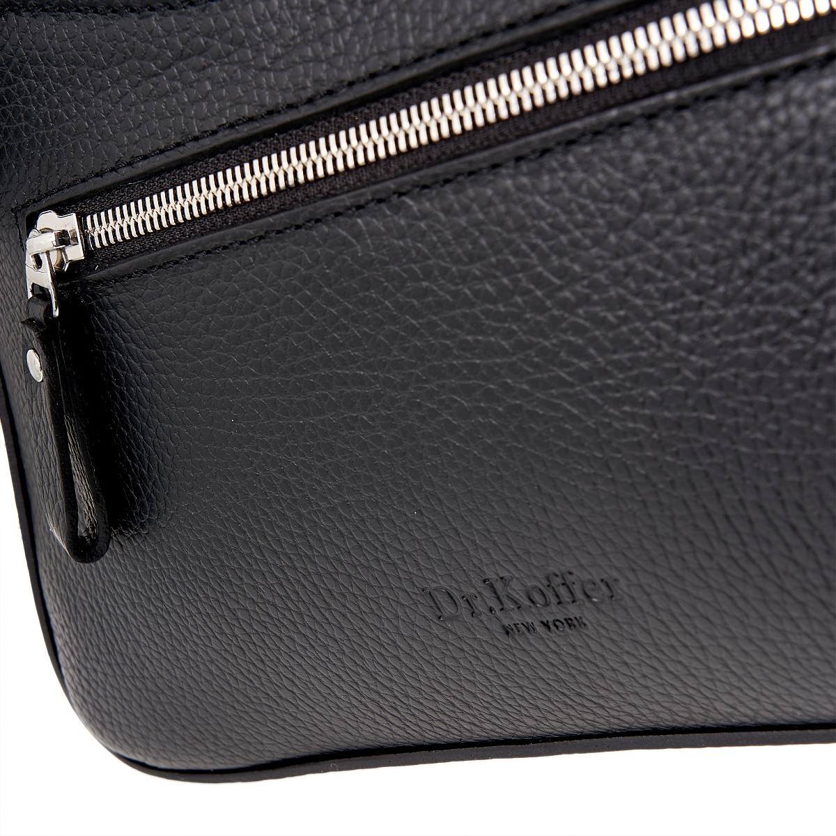 Женская сумка Dr. Koffer из натуральной кожи черная