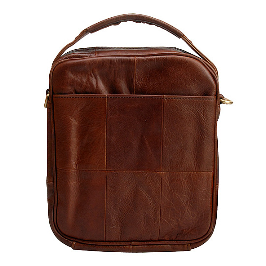 Сумка через плечо Dr.Koffer из натуральной кожи коричневая