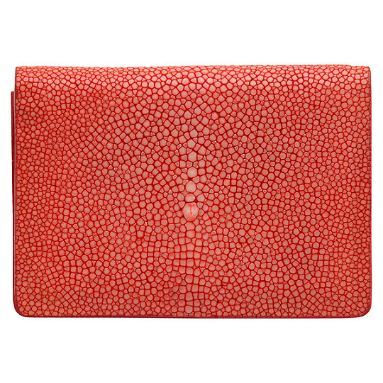 Визитница Dr.Koffer из натуральной кожи красная