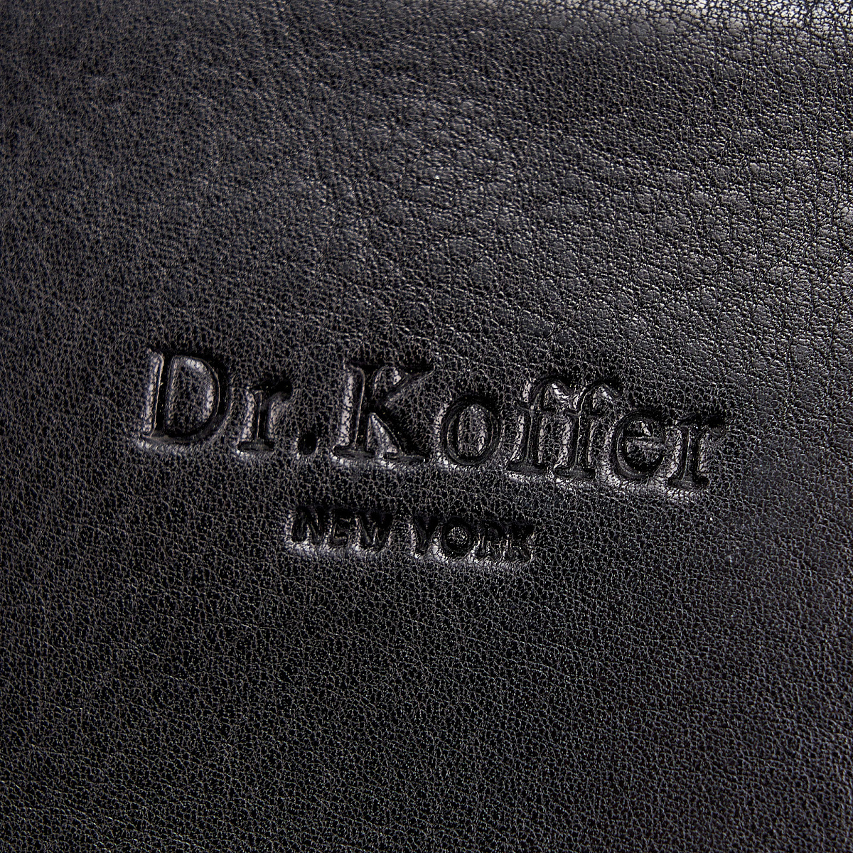 Деловая сумка Dr.Koffer из натуральной кожи черная