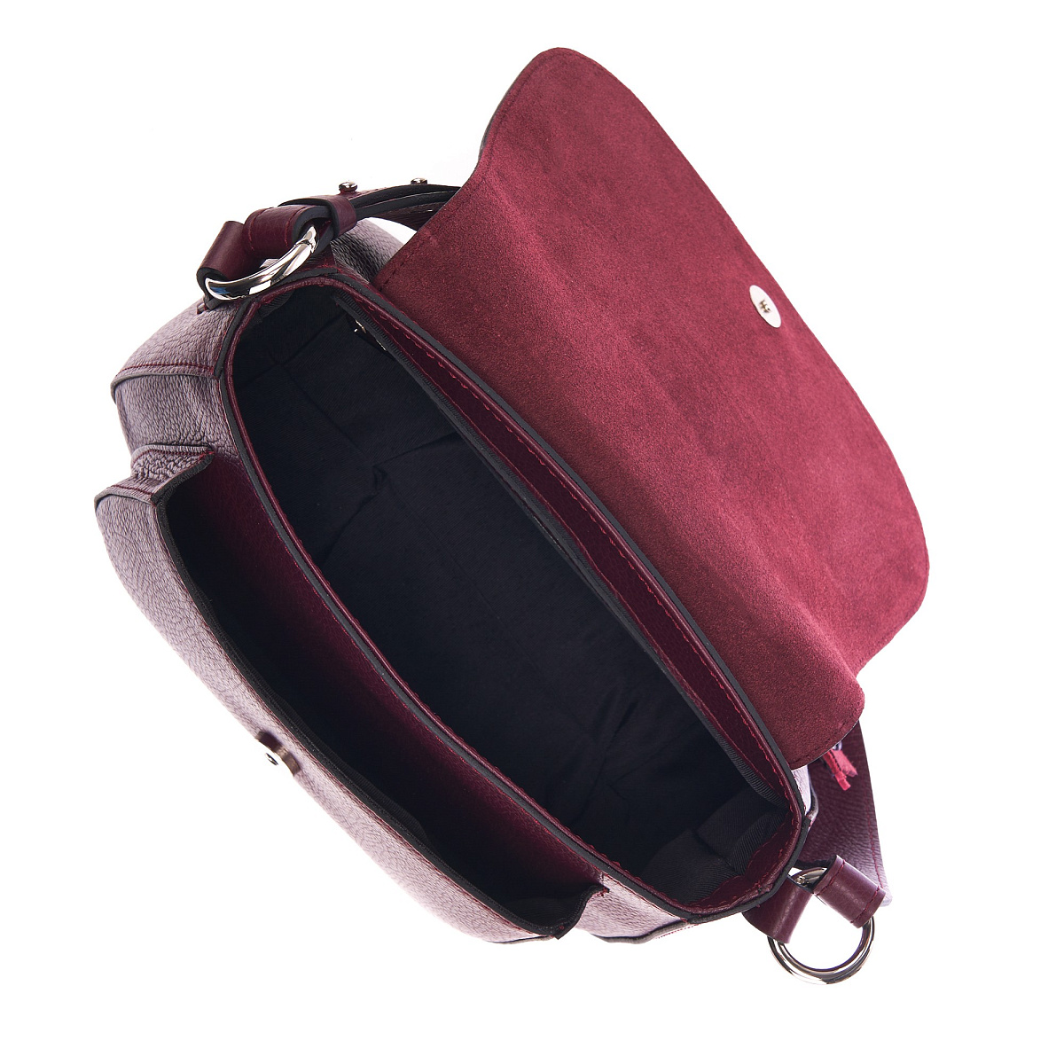 Женская сумка Dr. Koffer из натуральной кожи бордовая