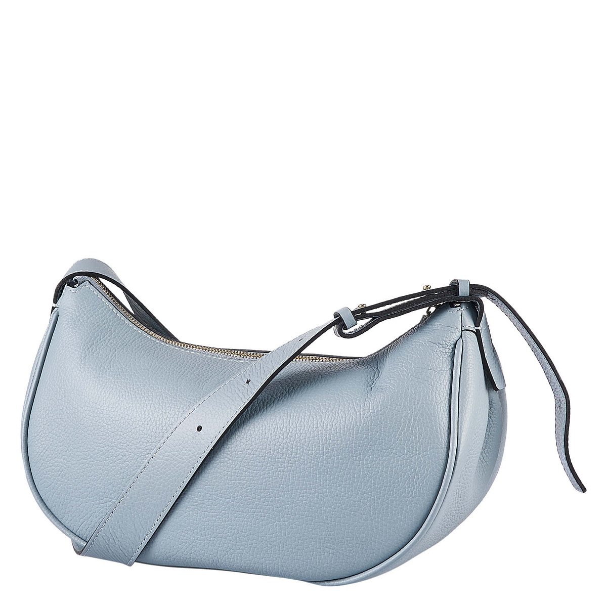 Женская сумка Dr. Koffer из натуральной кожи голубая
