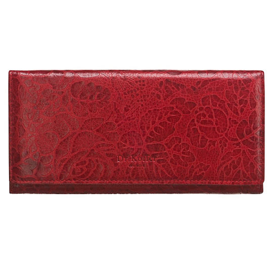 Портмоне Dr.Koffer из натуральной кожи красное