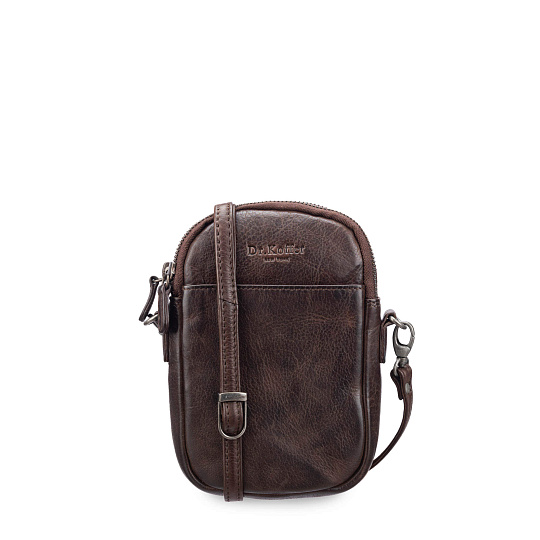 Сумка через плечо Dr.Koffer из натуральной кожи коричневая