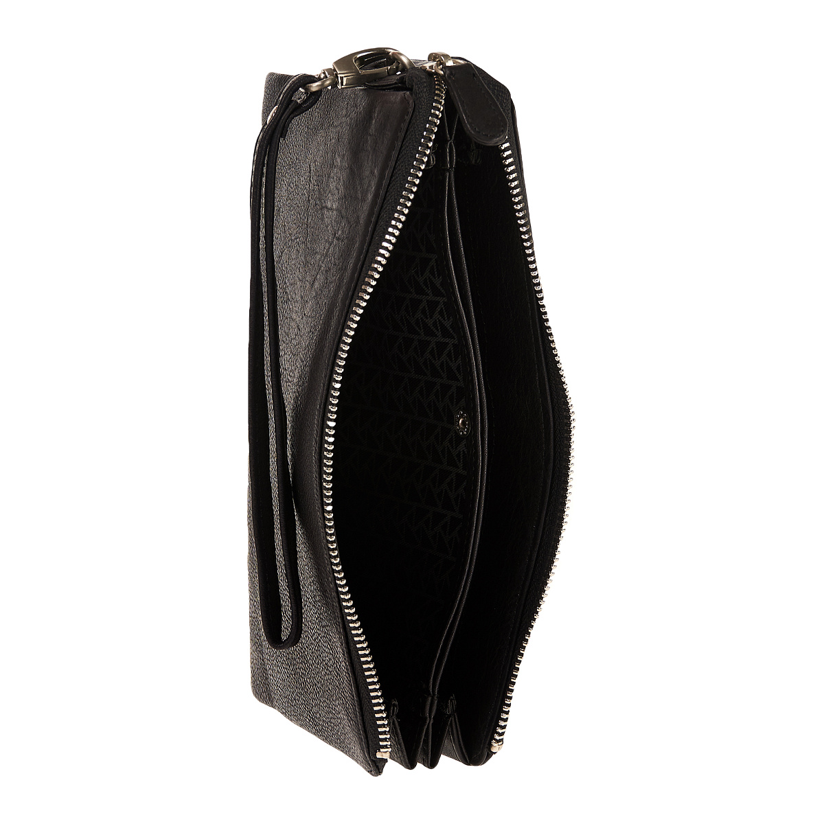 Сумка барсетка из натуральной кожи Dr. Koffer черная