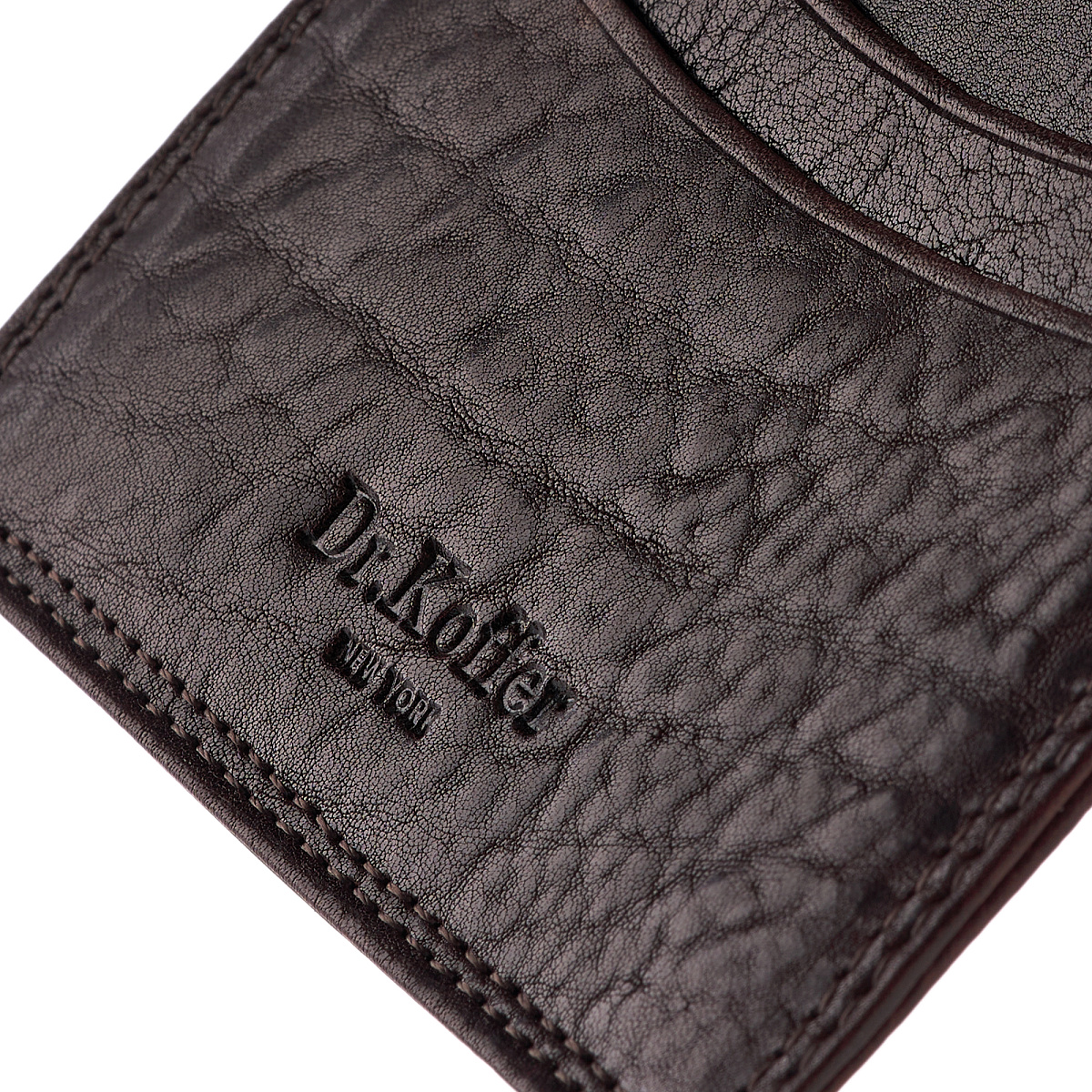 Кредитница Dr.Koffer из натуральной кожи коричневая