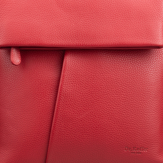 Рюкзак Dr.Koffer из натуральной кожи красный