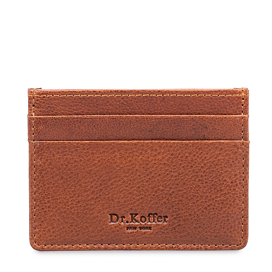 Кредитница Dr.Koffer из натуральной кожи коричневая