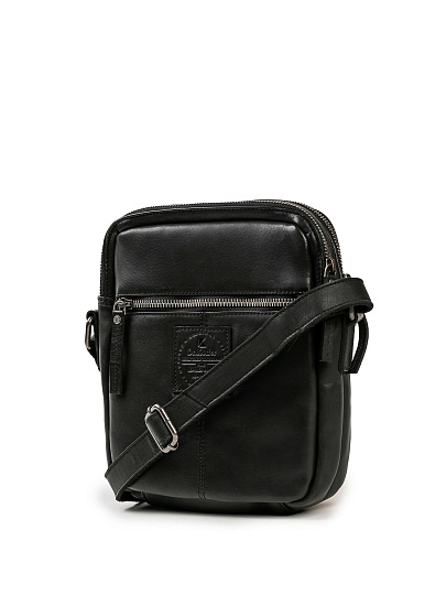 Сумка через плечо Dr.Koffer из натуральной кожи черная